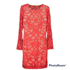 Mystic Woman’s Lace Long Sleeve Mini Woman’s Dress Size Large